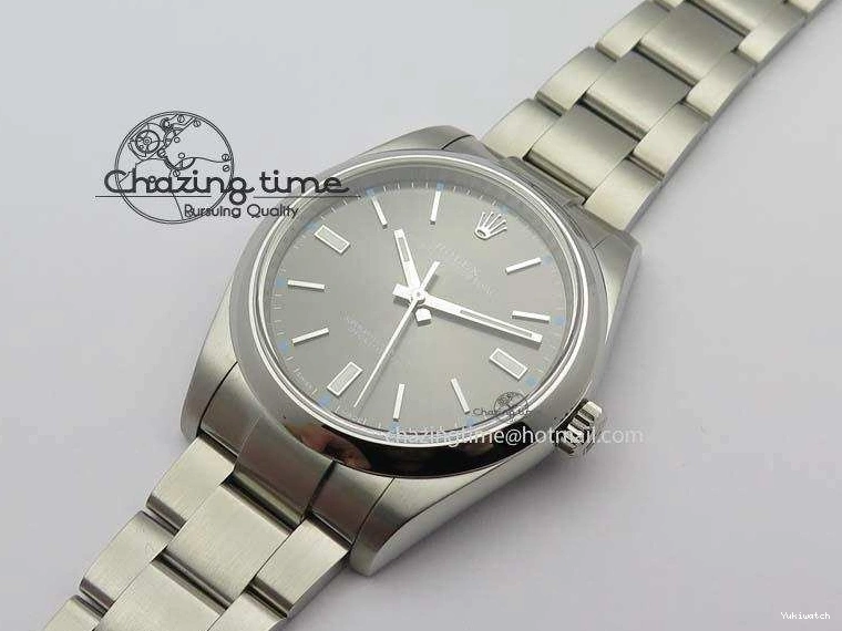 Perpetual 39mm Oyster Bracelet 114300 1:1 SS Best SA3132 Gray JF On Edition Dial 0306